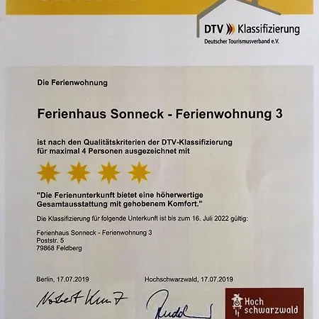 Ferienhaus Sonneck Apartment Feldberg (Baden-Wurttemberg)